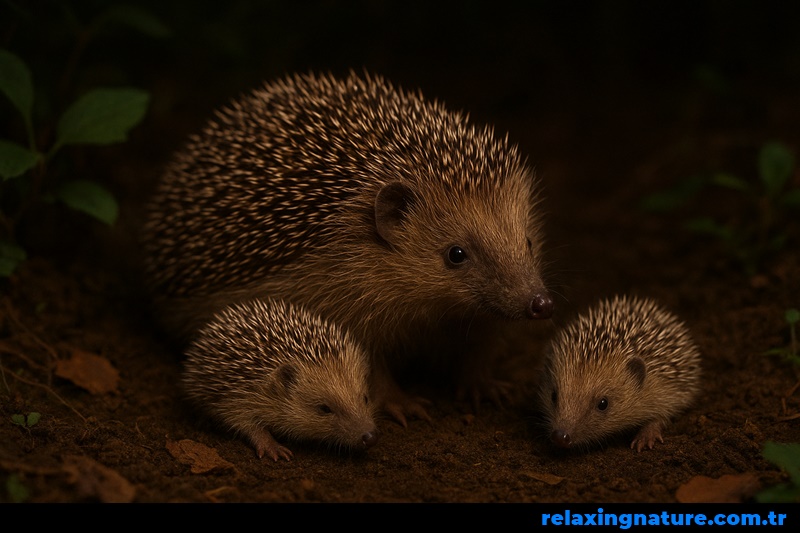 relaxing nature hedgehog,about hedgehog,relaxing nature,nature hedgehog,Hedgehog and her babies,documentary