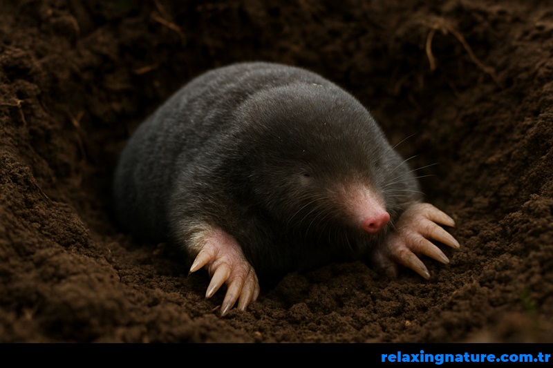 relaxing nature mole,about mole,relaxing nature,nature mole,At the summit,mole digging soil,documentary