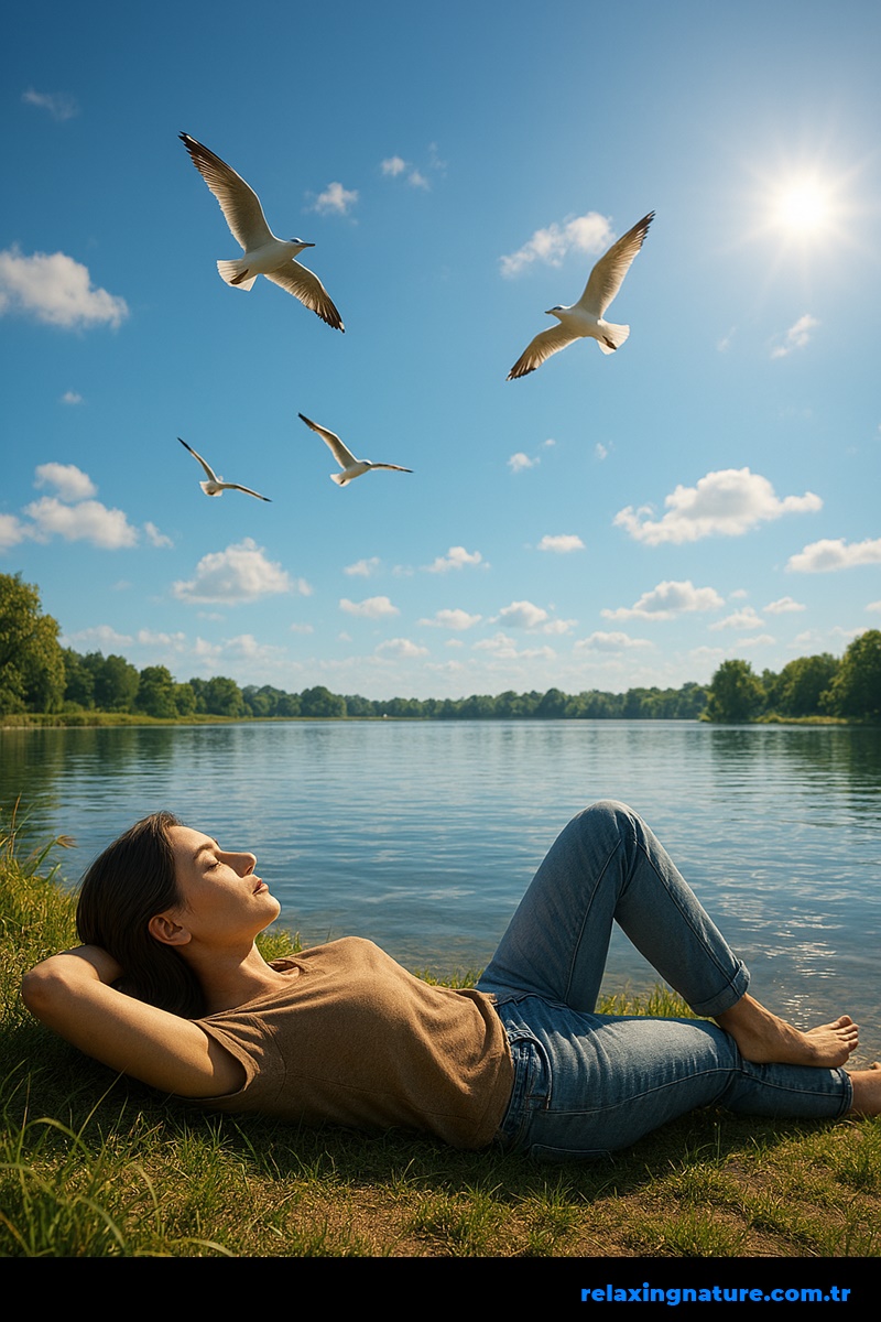 relaxing nature,woman relaxing outdoors,calm nature,peace,relaxing,nature,Simple Ways to Find Peace in Nature