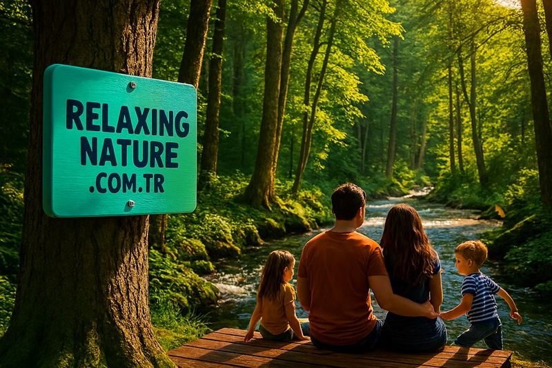 lake,relaxing,relaxing nature,birds singing in the forest,calm river,relaxing river,Family sitting by the lake