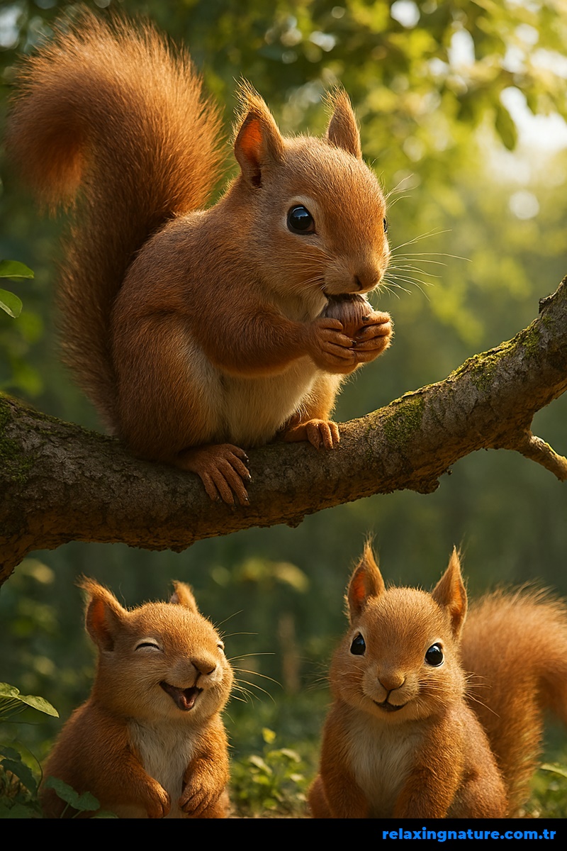 relaxing nature squirrel,squirrel,about squirrel,relaxing nature,nature squirrel,a squirrel's in the forest,documentary