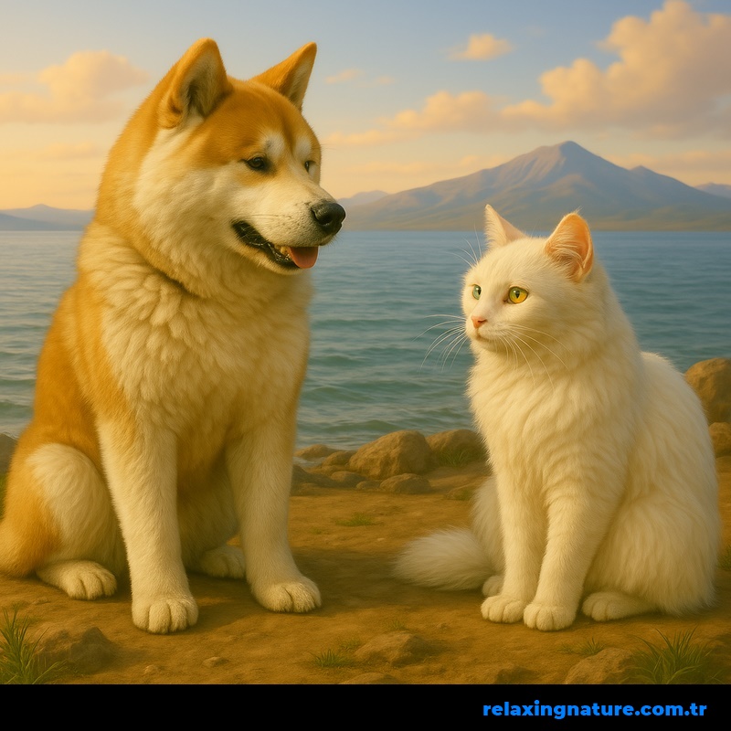 hachiko and van cat,van cat,hachiko,relaxing nature